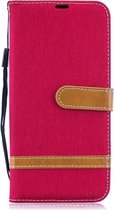 Samsung Galaxy A50 / A30s Hoesje - Denim Book Case - Rood