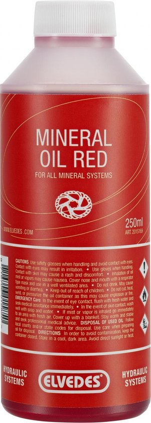 Elvedes Minerale Olie voor alle Minerale Remsystemen - Flacon 250 ml - Elvedes