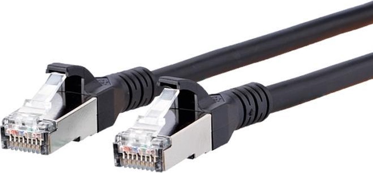 BTR NETCOM - Cat6A netwerkkabel - Zwart - 5 meter