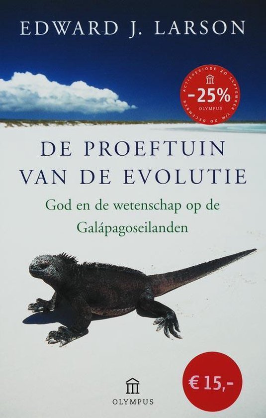 Cover van het boek 'De proeftuin van de evolutie' van Edward J. Larson