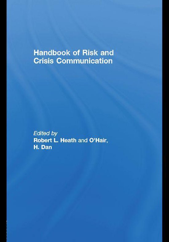 Handbook of Risk and Crisis Communication - cover