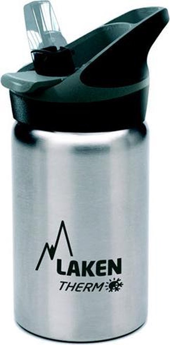 Thermo JANNU 0.35L Dubbelwandige isolerende rvs fles met Jannu drinksysteem