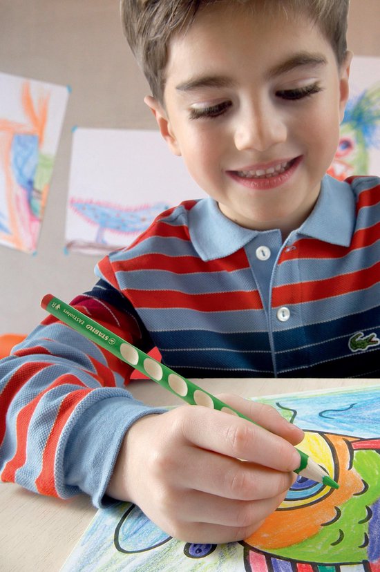 STABILO EASYcolors - Ergonomisch Kleurpotlood - Rechtshandig - Extra dikke 4.2 mm Kern - Set Met 12 Kleuren