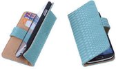 Bestcases  Slang Turquoise Bookcase Cover Hoesje LG G2 mini