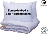 Luxe Zomerdekbed + Box Hoofdkussens- 100% katoen - 2 persoons -240x200cm