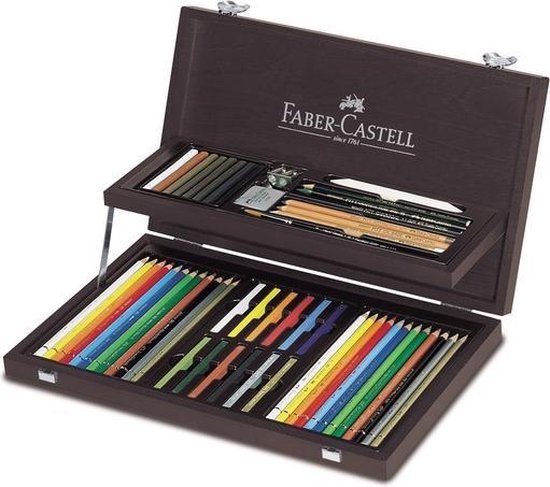 Onderscheiden Trots zonde kleurpotloden Faber-Castell Art&Graphic Compendium mahoniebox FC-110088 |  bol.com