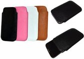 Lg Optimus L7 2 hoesje, Luxe PU Leren Sleeve, Kleur Zwart, merk i12Cover