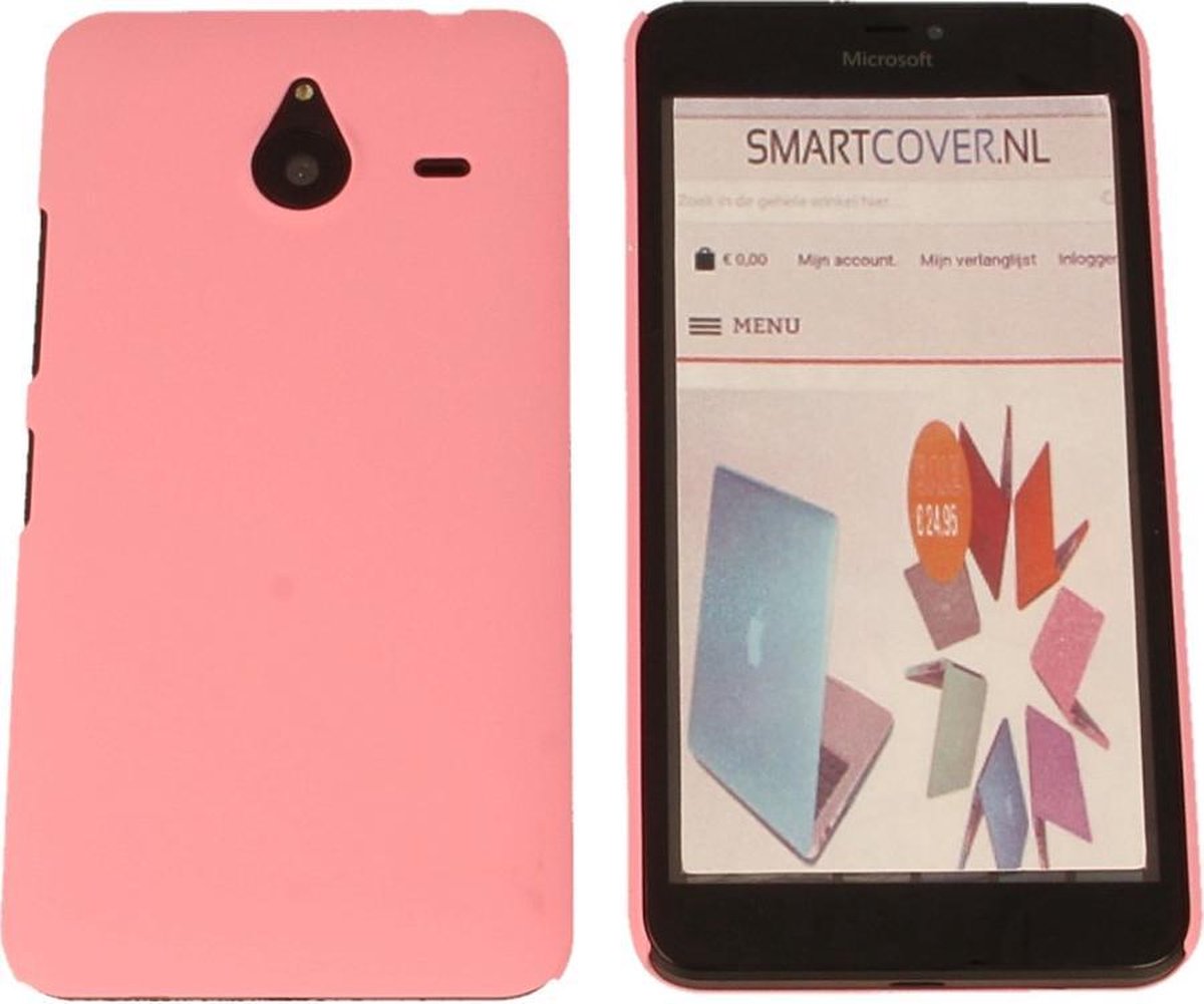 Microsoft Lumia 640 XL Hard Case Hoesje Licht Roze Light Pink