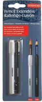 Derwent Potloodverlengers - 2 Formaten - Geschikt voor Pennen met een Diameter van 7 Millimeter en 8 Millimeter - Professionele Kwaliteit,  Set van 2 Stuks
