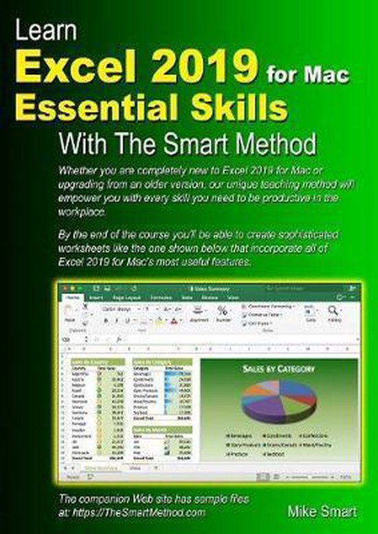 Learn Excel 2019 for Mac Essential Skills with The Smart Met ... - cover