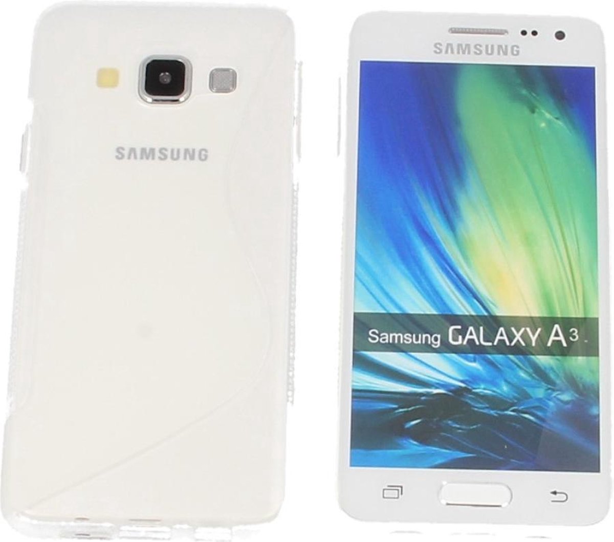 Samsung Galaxy A3 2016 (A310) S Line Gel Silicone Case Hoesje Transparant