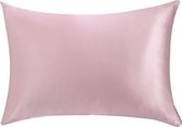 YOSMO - Zijden kussensloop - kleur roze - 66 cm x 51 cm - 100% Zijde - Moerbei - Premium Silk Pillowcase