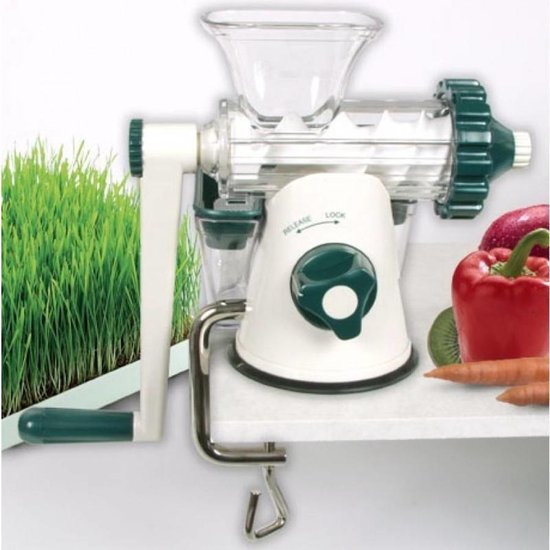 Creatie Avonturier Voorverkoop Healthy Juicer wheatgrass tarwegras slowjuicer handmatig | bol.com