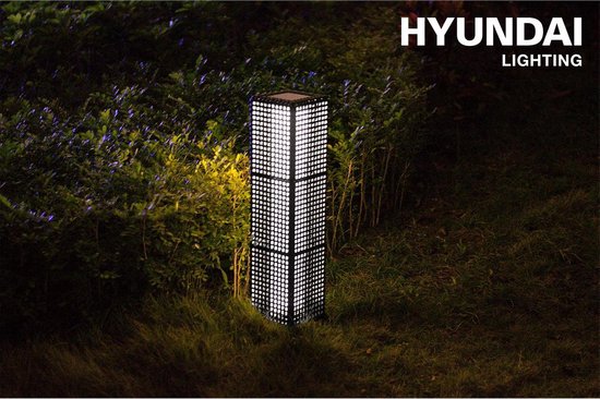 Hyundai XXL Staande Buitenlamp – Werkt op Zonne-energie – Dag- en  Nachtsensor – 1 Stuk | bol.com