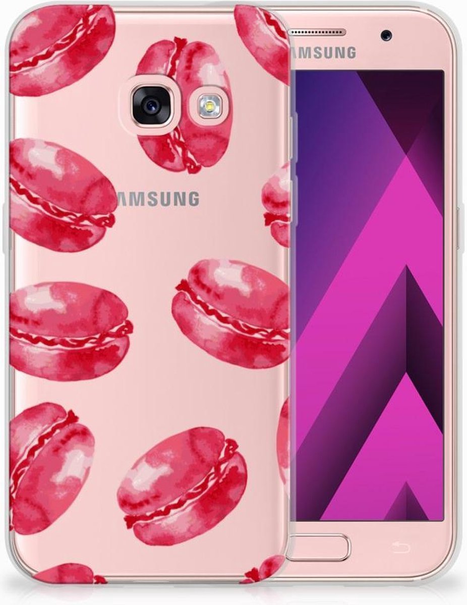 Samsung Galaxy A3 2017 Siliconen Case Pink Macarons