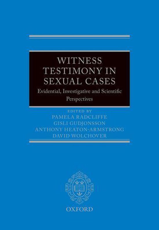 Witness Testimony in Sexual Cases - cover