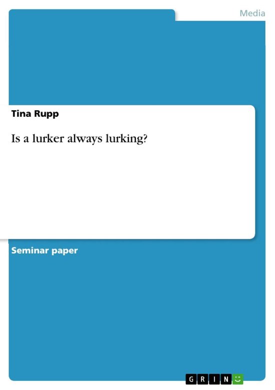 Is a lurker always lurking? - cover