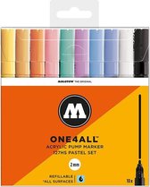 Molotow acryl stiften set - ONE4ALL 2 mm Pastel set - 10 kleuren