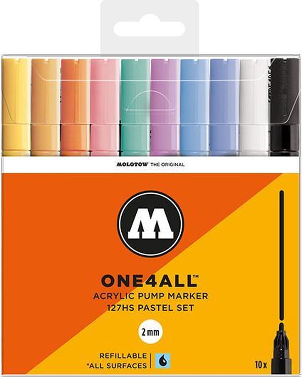 OPITEC - LOISIRS SCIENCES CREATIVITE  Marqueur Pastel Acrylique  MOLOTOW[TM] ONE4 2mm