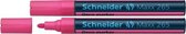 Schneider krijtmarker - Maxx 265 - roze - 2 stuks - S-126509-2