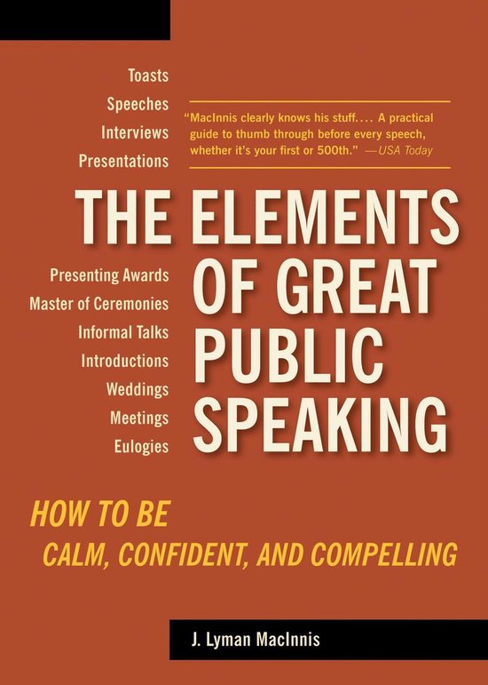 The Elements of Great Public Speaking - cover