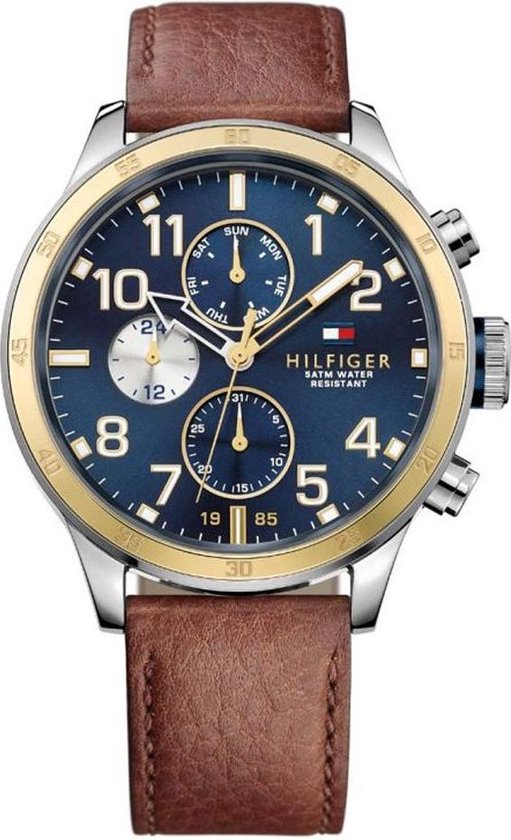 Tommy Hilfiger TH1791137 horloge heren - bruin - edelstaal | bol.com