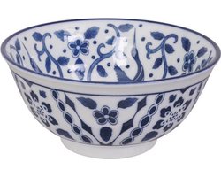 Tokyo Design Studio – Tokyo Blue Maizuru Kom – Blauw/Wit – Ø 15 x 7 cm – 550 ml – Porselein