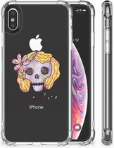 Shockproof siliconen hoesje Geschikt voor iPhoneXs | X/10 Boho Skull