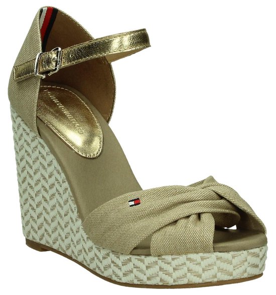 Tommy Hilfiger - Elena 3d1 - High heels sandalen - Dames - Maat 41 - Beige  - 102 -Sand | bol.com