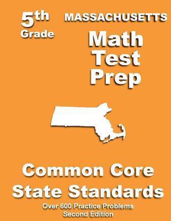 Massachusetts 5th Grade Math Test Prep - cover