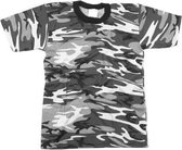 Grijs camouflage t-shirt korte mouw 3XL
