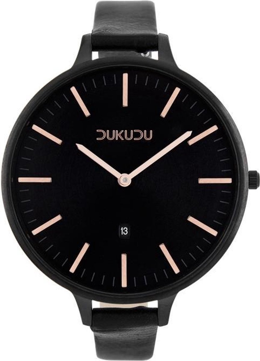 DUKUDU - Ilsa - Zwarte horloge - DU-109
