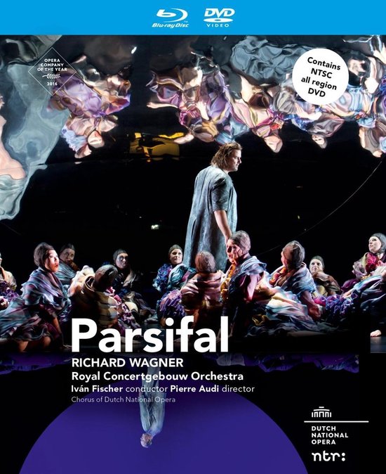 Parsifal Blu-ray + DVD. Opgenomen in 2016 met Pierre Audi als regisseur.