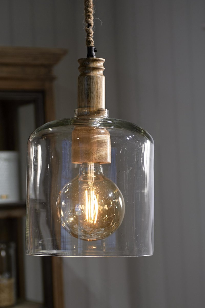Afwijzen Knorretje heerser Riviera Maison Pamplona Hanging Lamp - Hanglamp - Glas- | bol.com