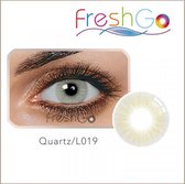 FreshGo Hidrocor Quartz gekleurde lenzen met lensdoosje contactlenzen grijs