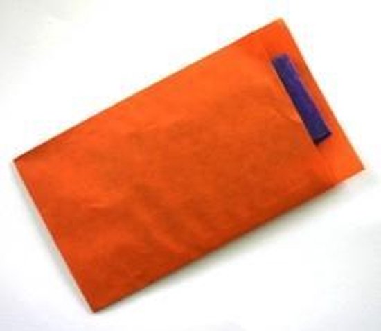 Cadeauzakjes Oranje Kraftpapier - 12x19cm - 70gr - 250 stuks | Fourniturenzakjes / Kadozakjes / Geschenkzakjes