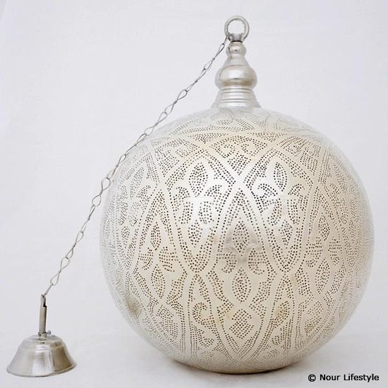 Nour Lifestyle Arabische hanglamp Isra met Oosters patroon - maat XL  (Oosterse -... | bol.com