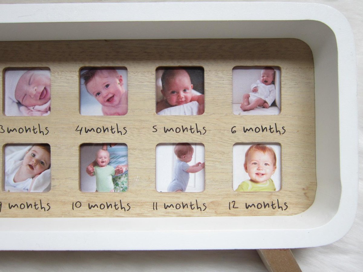 Baby fotolijst van 1 tm 12 maanden | bol.com