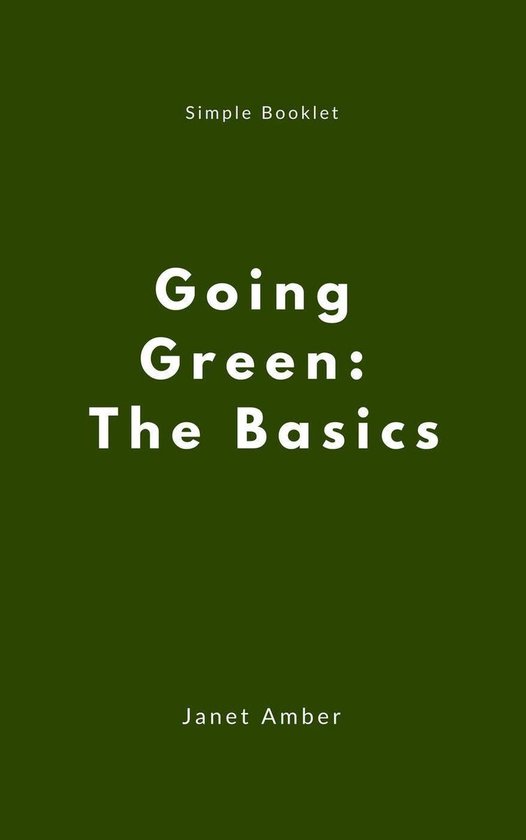 Going Green: The Basics - cover