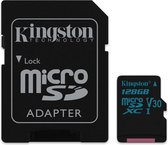 Kingston Technology Canvas Go! flashgeheugen 128 GB MicroSDXC Klasse 10 UHS-I