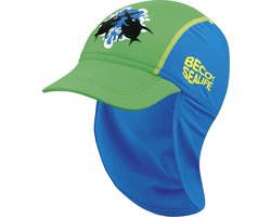 BECO-SEALIFE® Zonnepet kinderen - Zonnepetje kind - Blauw/Groen 2-6 jr