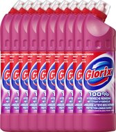 Glorix Bleek Pink Flower - 10 x 750 ml - Toiletreiniger - Voordeelverpakking