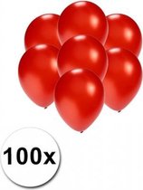 Petits ballons rouge métallisé 100 pièces