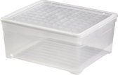 Bol.com Curver Textielbox Opbergbox - 185L - Kunststof - Transparant aanbieding