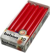 Bolsius Dinerkaarsen - 230/20 - rood - 10 kaarsen 2 dozen