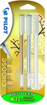 Pilot Choose Kerstkaarten  gelpen 0.7mm set van 3, goud, zilver en wit
