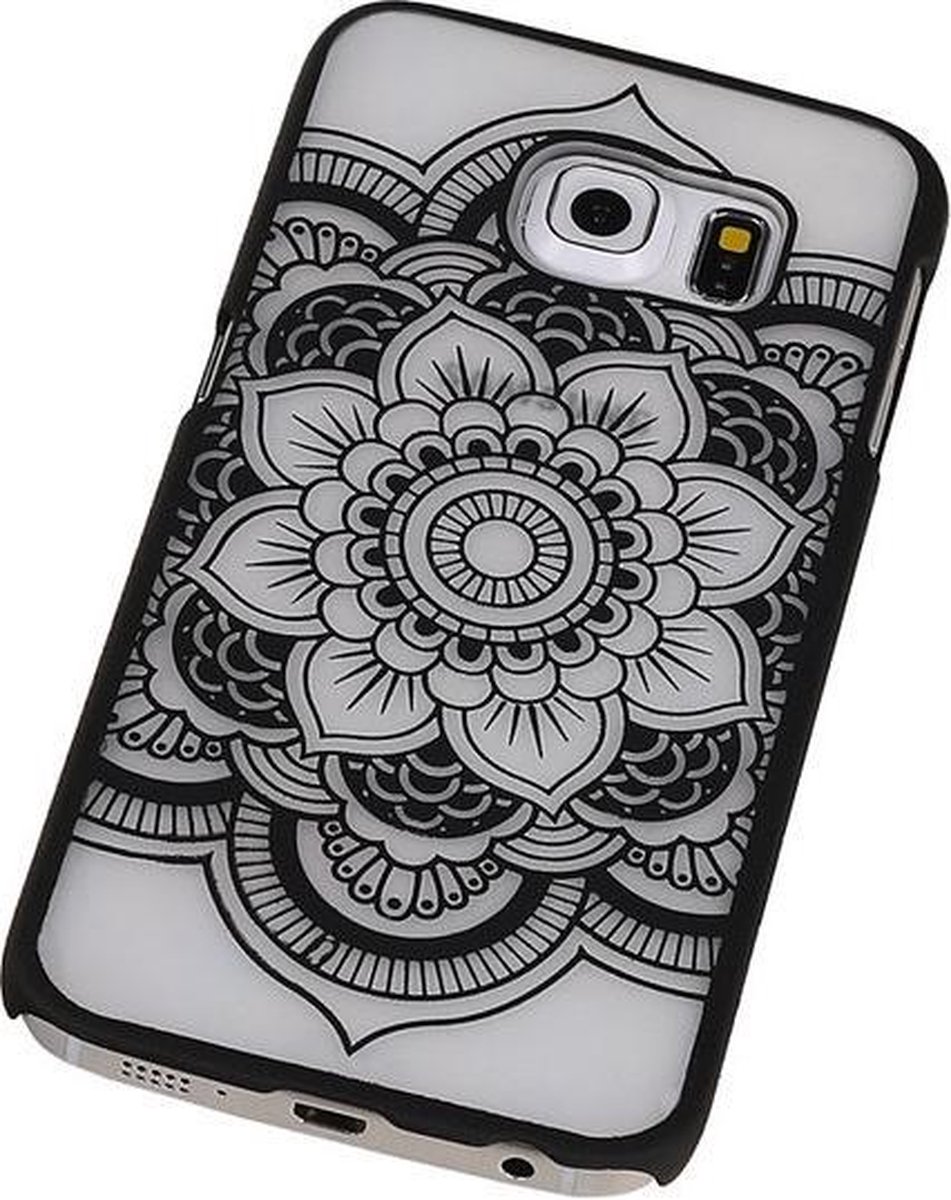 Samsung Galaxy S6 edge Hardcase Roman Zwart - Back Cover Case Bumper Hoesje