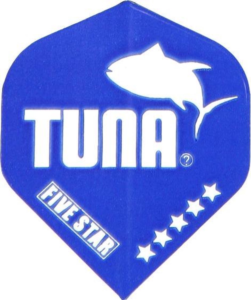 Bull's Five Star Tuna Dart Flights - No.2 - 100 Micron - Blauw