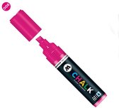 Molotow 4-8mm Neon Roze Krijt Marker - Geschikt voor tijdelijke markeringen op alle gladde oppervlaktes