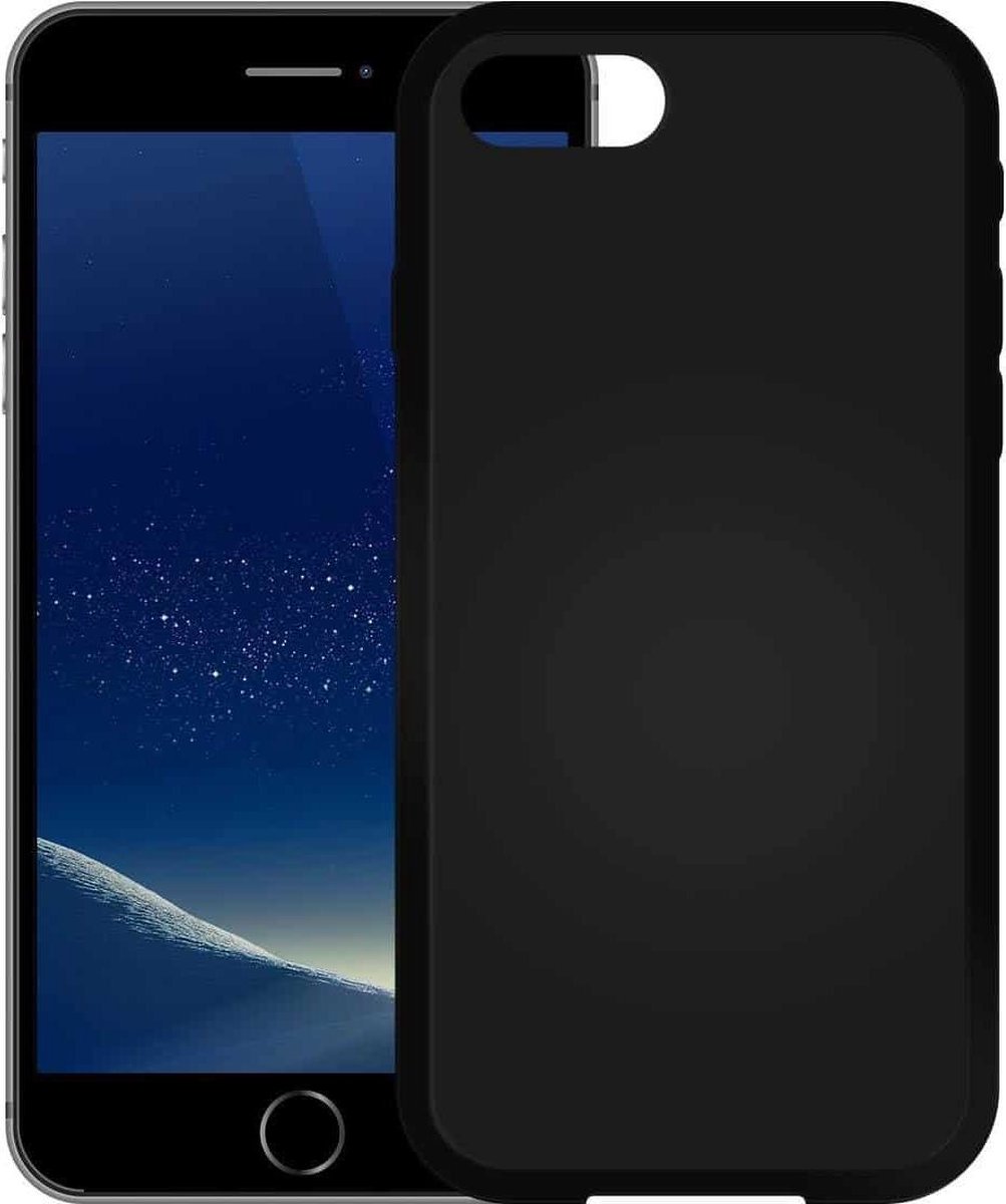 Mat Zwart TPU Siliconen hoesje voor Apple iPhone 7 Plus